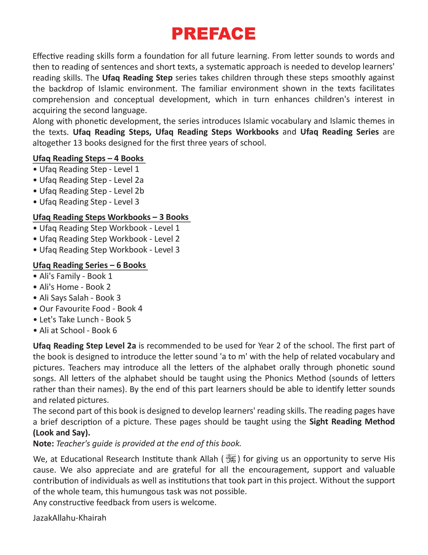 Reading Step Level - 2a